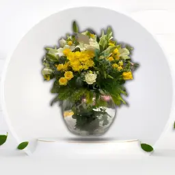 Nature's Splendor - A Transparent Circular Vase